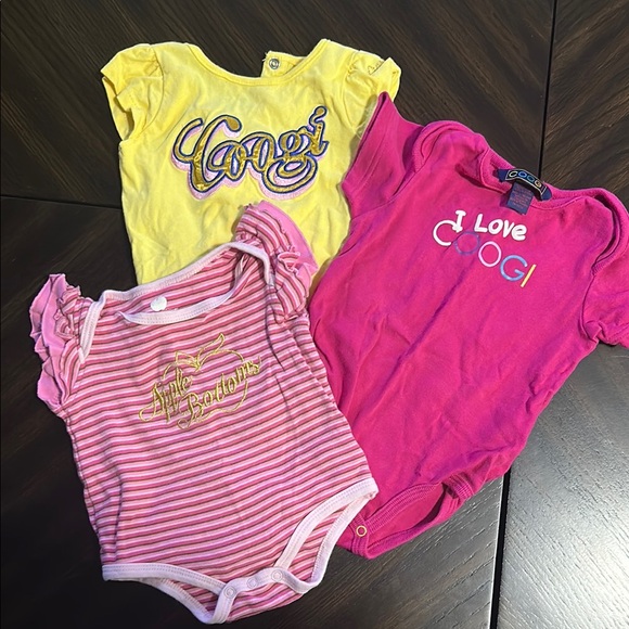 3 Infant One Piece Set - Yellow, Pink, and Red - Picture 1 of 6